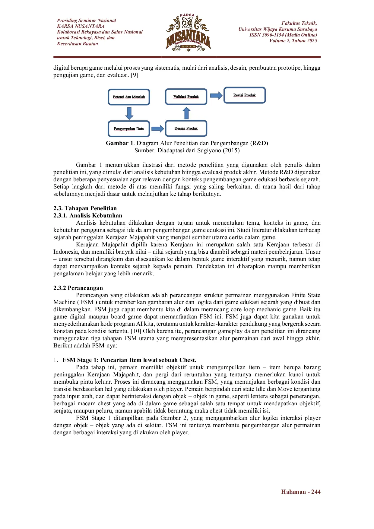 JURIS Perancangan Game Survival Shooter Berbasis Legenda Majapahit