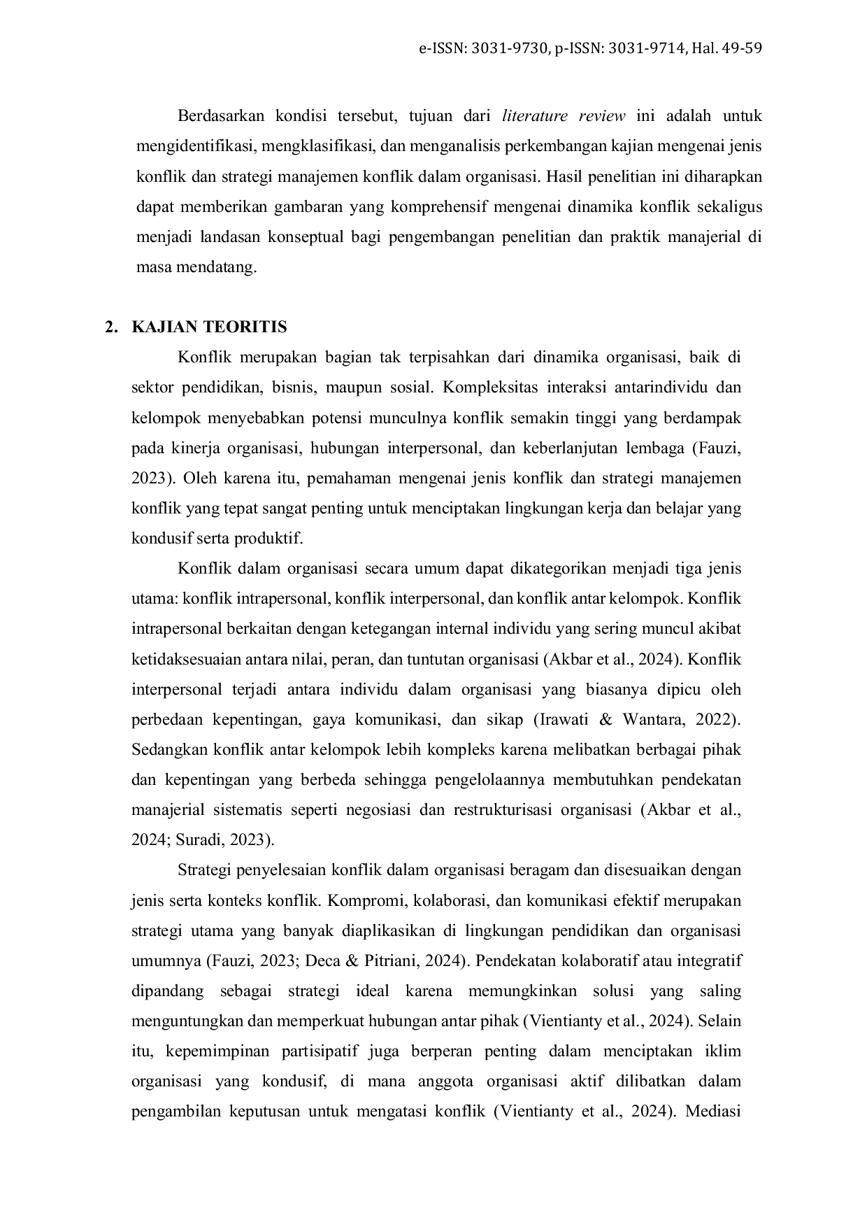 JURIS Manajemen Konflik di Lembaga dan Organisasi Analisis Tren Kategori dan Strategi Penyelesaian