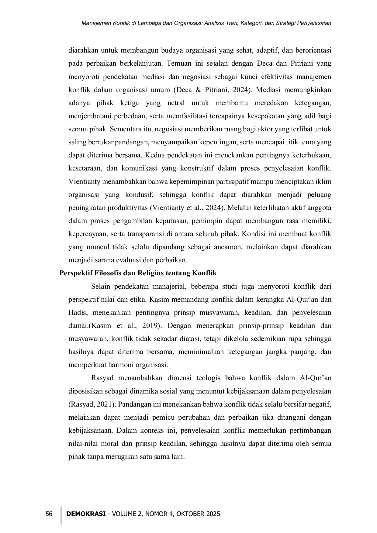 JURIS Manajemen Konflik di Lembaga dan Organisasi Analisis Tren Kategori dan Strategi Penyelesaian