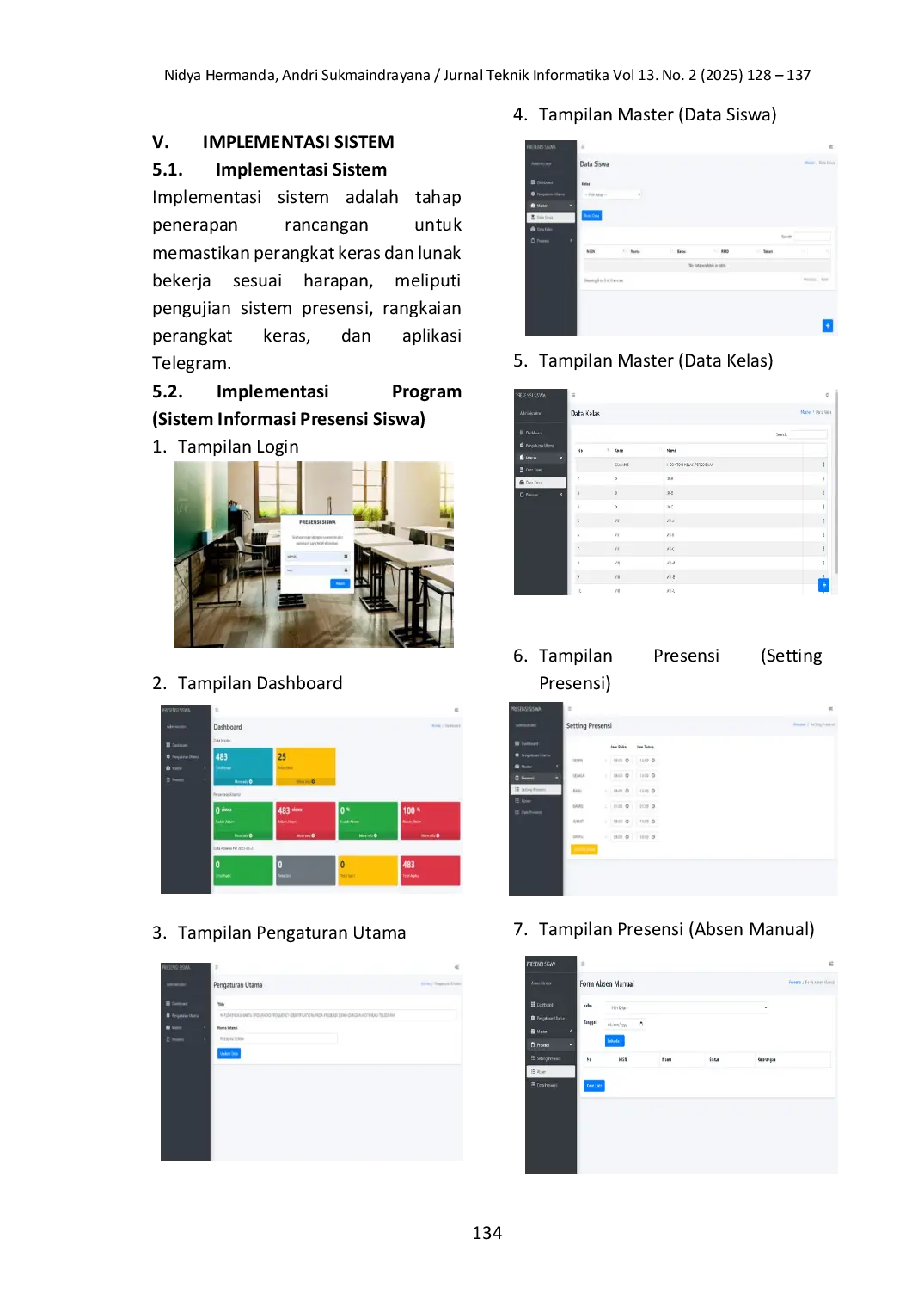 JURIS Implementasi Kartu RFID Radio Frequency Identification pada Presensi Siswa dengan Notifikasi Telegram