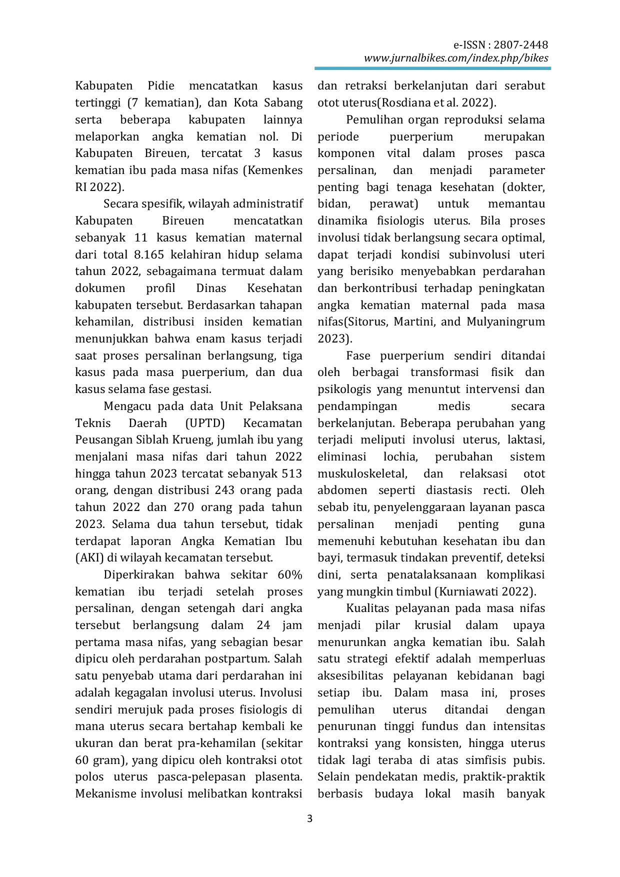 JURIS Hubungan Pengetahuan Dengan Perilaku Pemakaian Gurita Pada Ibu Nifas