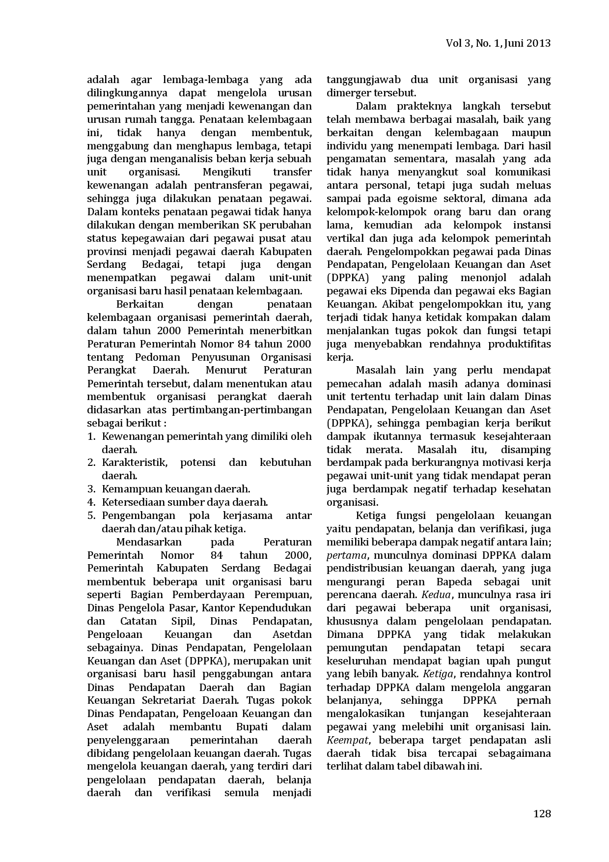 juris Efektivitas Dinas Pendapatan Pengelolaan Keuangan dan Aset DPPKA dalam Mengelola Keuangan Daerah di Kabupaten Serdang Bedagai