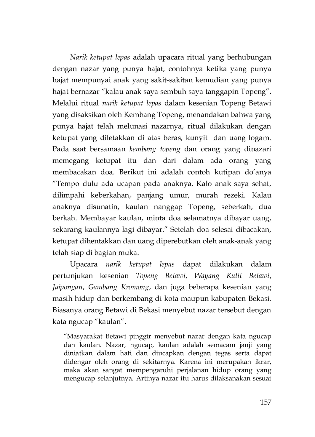 JURIS Simbol Rempah Rempah Dalam Upacara Narik Ketupat Lepas Adat Betawi Di Bekasi