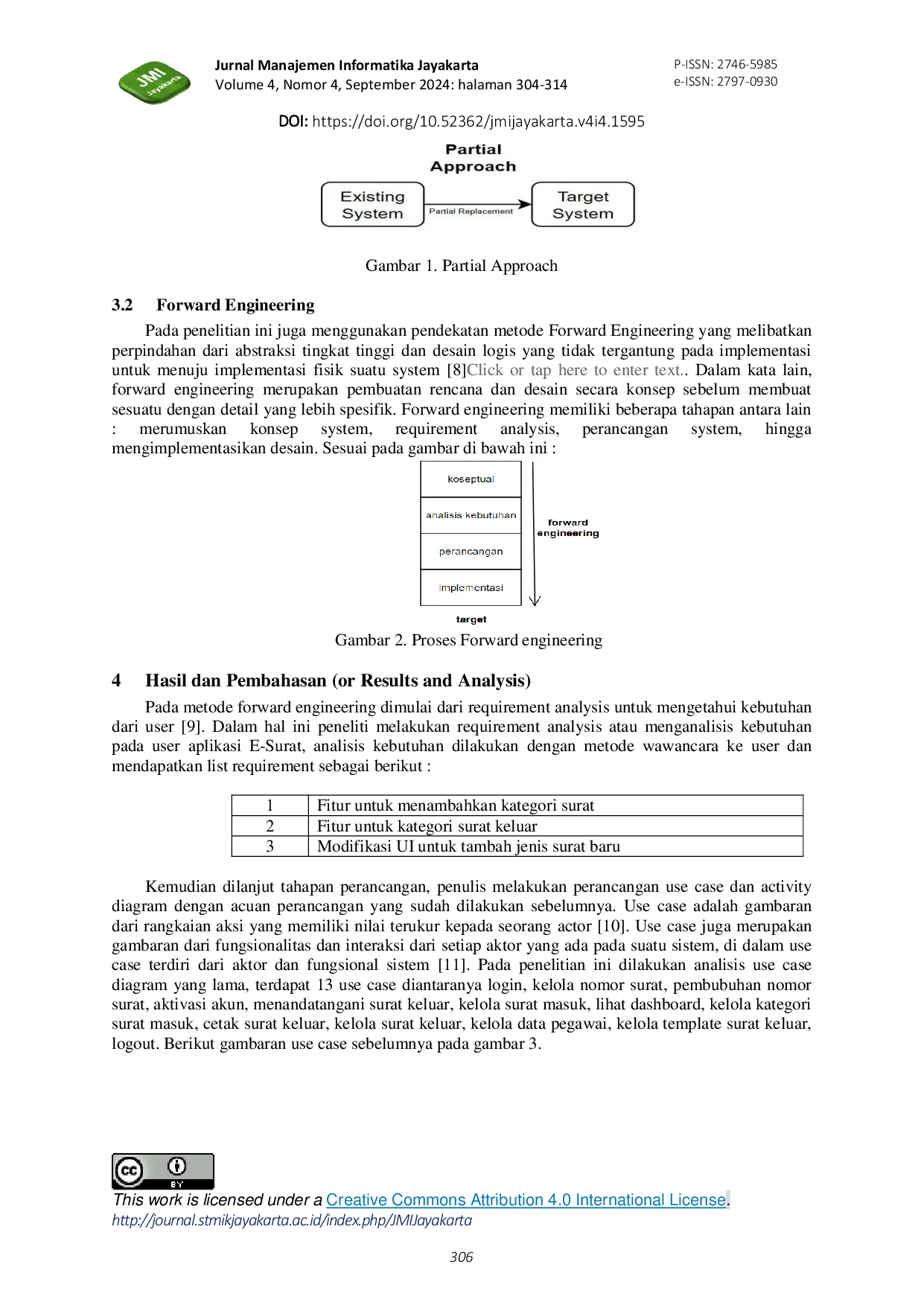 JURIS Forward Engineering Pada Aplikasi E Surat Studi Kasus Pt Xyz