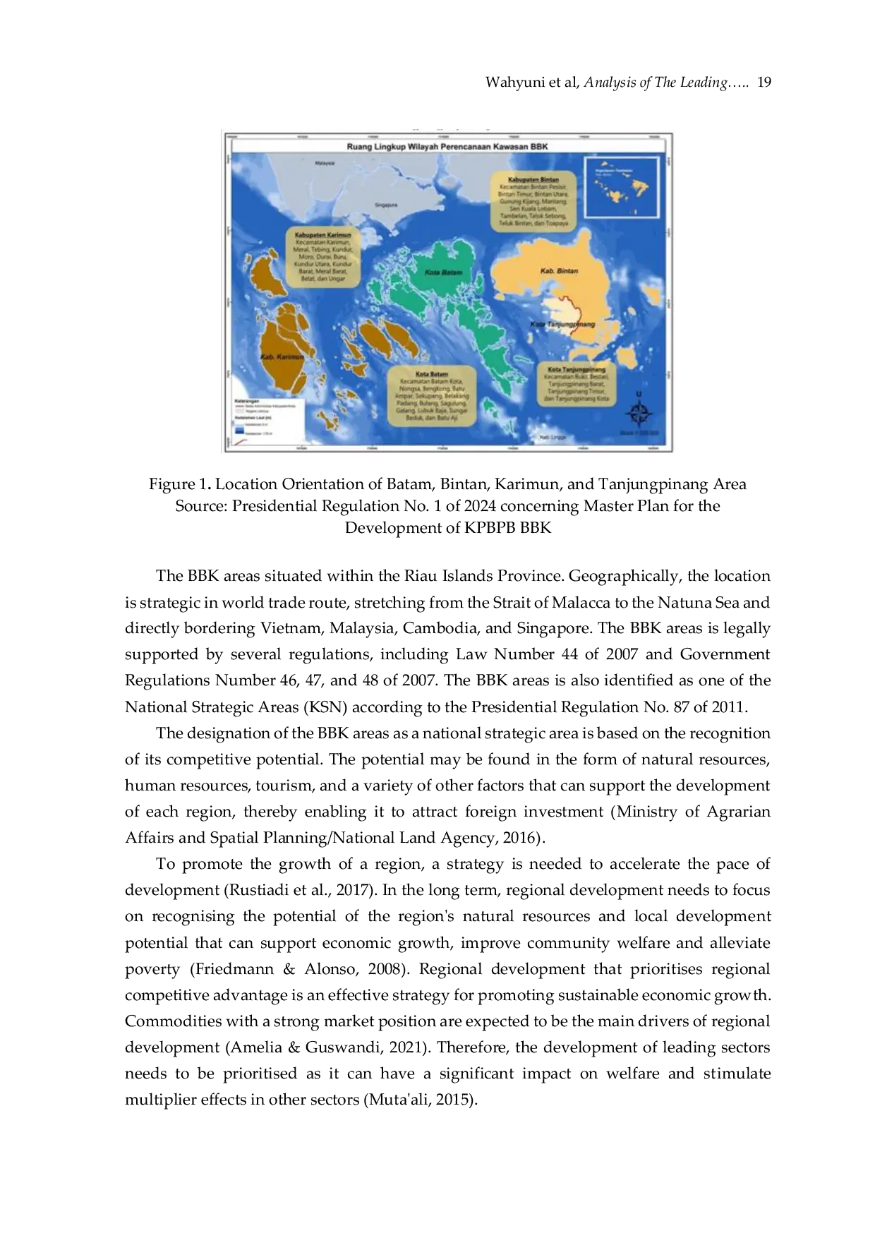 JURIS Analysis of The Leading Sector for Regional Development A Case Study of Batam Bintan and Karimun BBK Riau Islands Province Indonesia