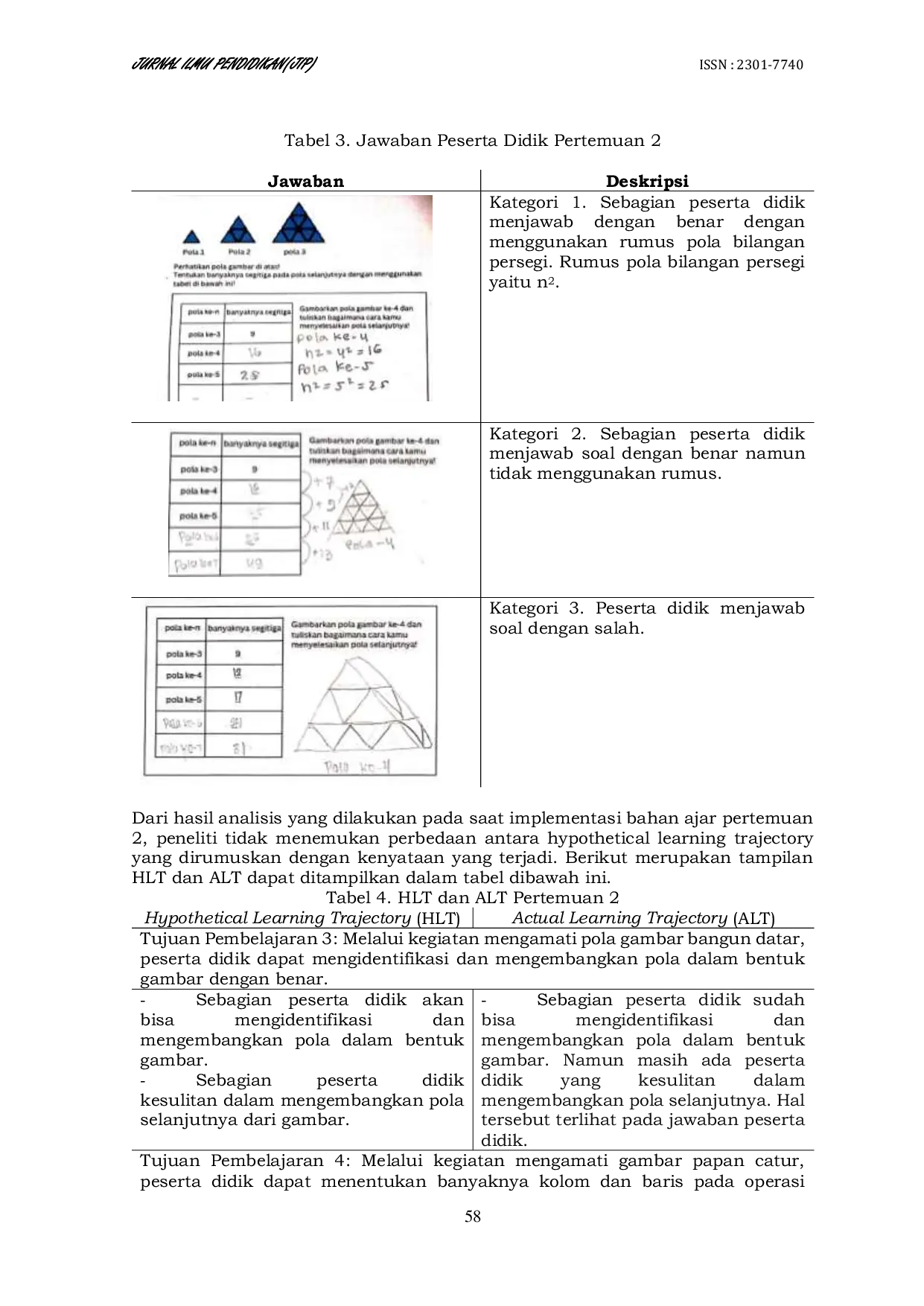 JURIS Desain Bahan Ajar Pola Bilangan Dengan Menggunakan Pendekatan Matematika Realistik