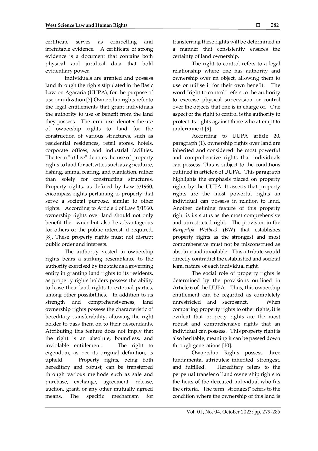JURIS Granting of Ownership Rights to Shophouses Following the Issue of Regulation of The Minister of Agrarian and Spatial Planning Head of The National Land Agency of The Republic of Indonesia number 18 of