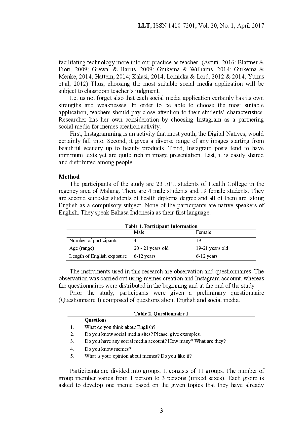 juris Incorporating Memes and Instagram to Enhance Students Participation