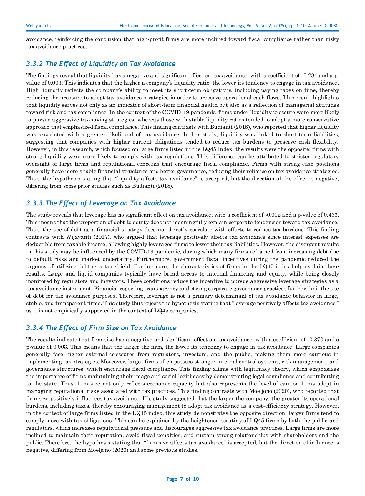 JURIS Good Corporate Governance Memoderasi Hubungan Profitabilitas Likuiditas Leverage dan Firm Size Terhadap Tax Avoidance
