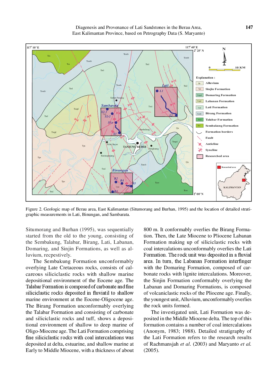 juris Diagenesis and Provenance of Lati Sandstones in the Berau Area East Kalimantan Province based on Petrography Data