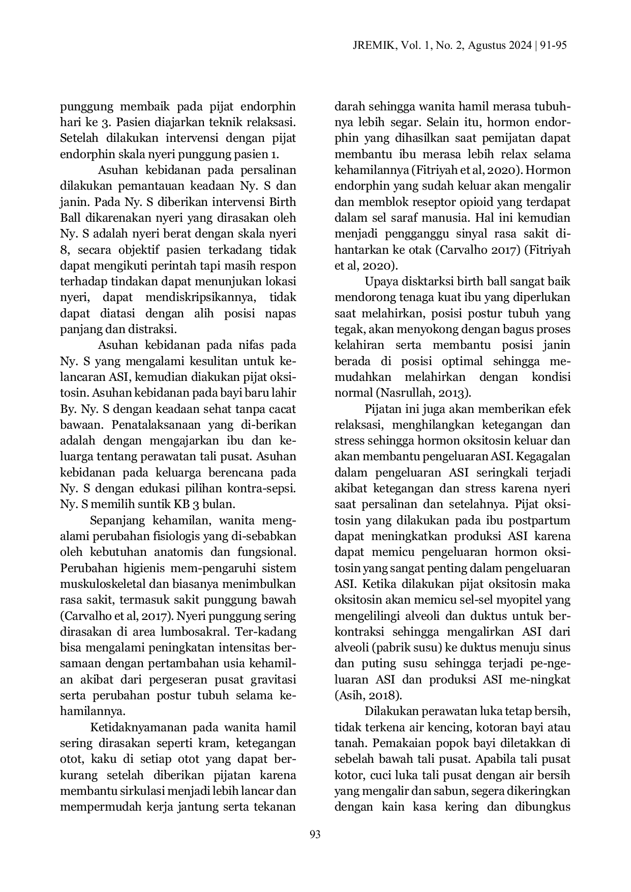 JURIS The Asuhan Kebidanan pada Ibu Hamil dengan Nyeri Punggung