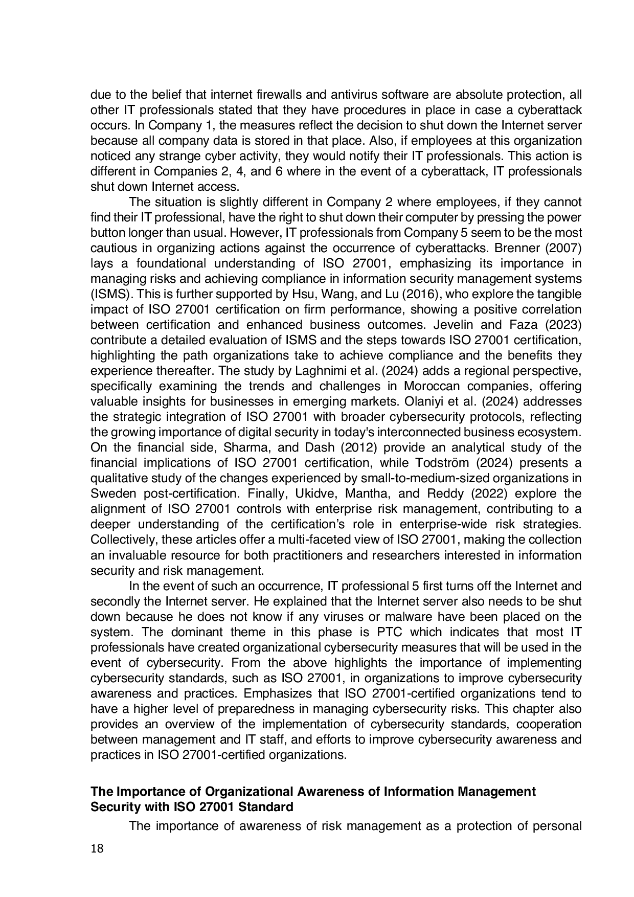 JURIS Cyber Security Risk Management Practices Insights From an ISO 27001 Certified Organization