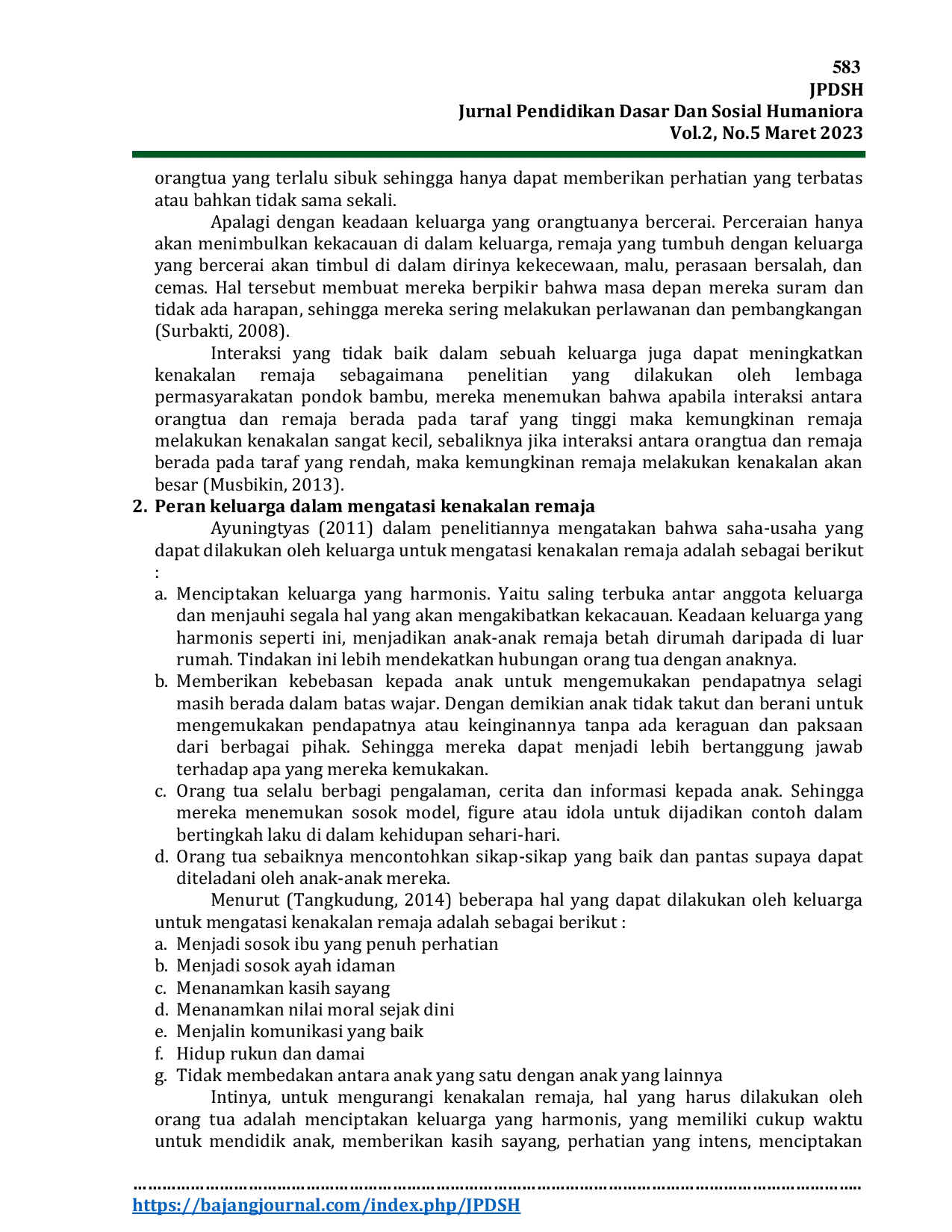 JURIS Peran Keluarga dalam Mengatasi Kenakalan Remaja