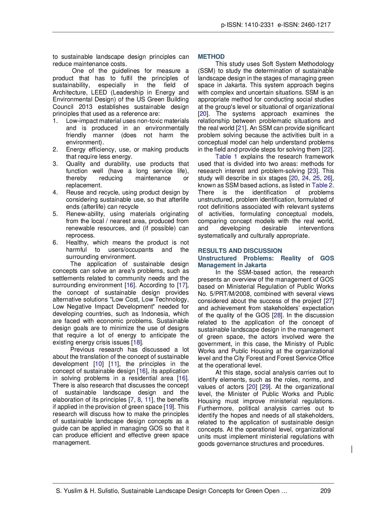 JURIS Konsep Desain Lanskap Berkelanjutan untuk Pengelolaan Ruang Terbuka Hijau