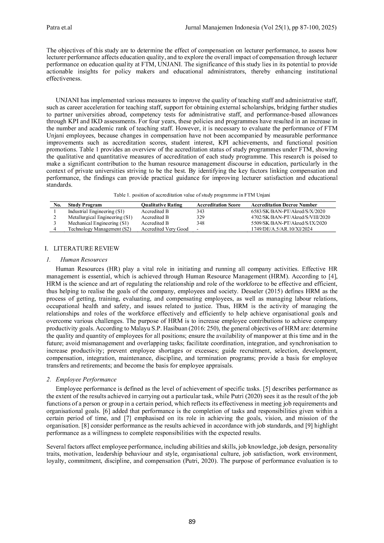 JURIS Determinant Factors to Improve Quality Education in The Faculty of Manufacturing Technology General Achmad Yani University
