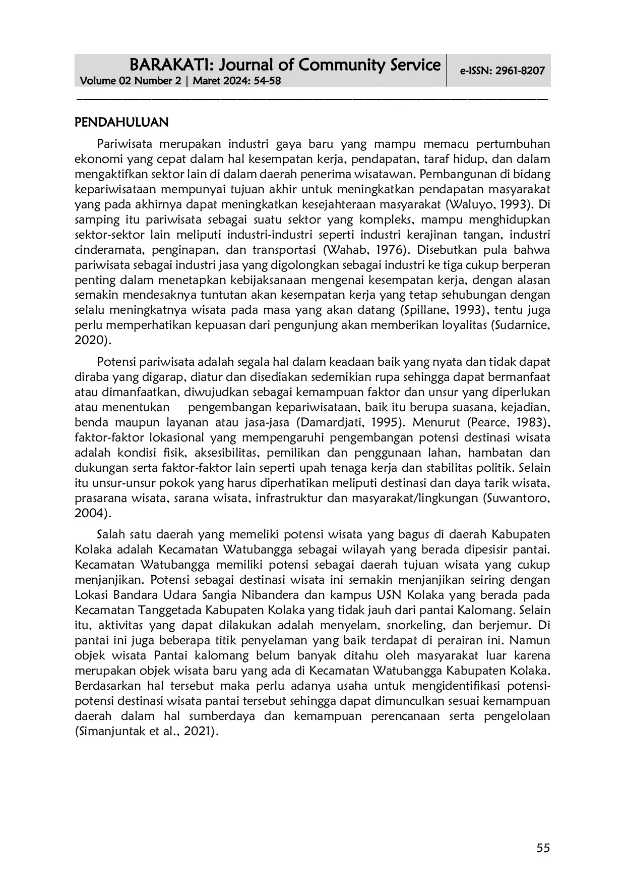 JURIS Identifikasi Potensi Pantai Kalomang sebagai Destinasi Wisata Baru di Watubangga