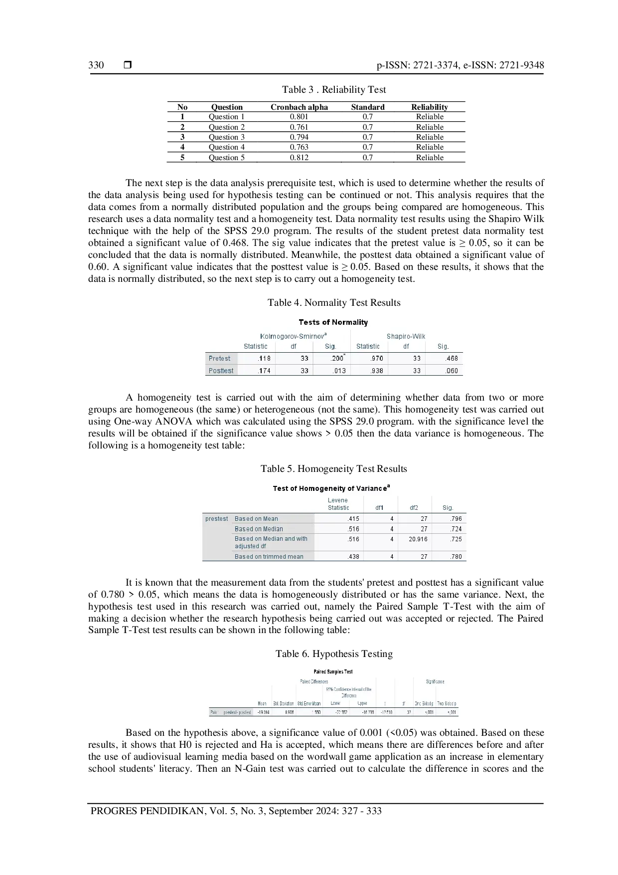 JURIS Development of Audiovisual Learning Media Based on Wordwall Applications to Improve Literacy Skills