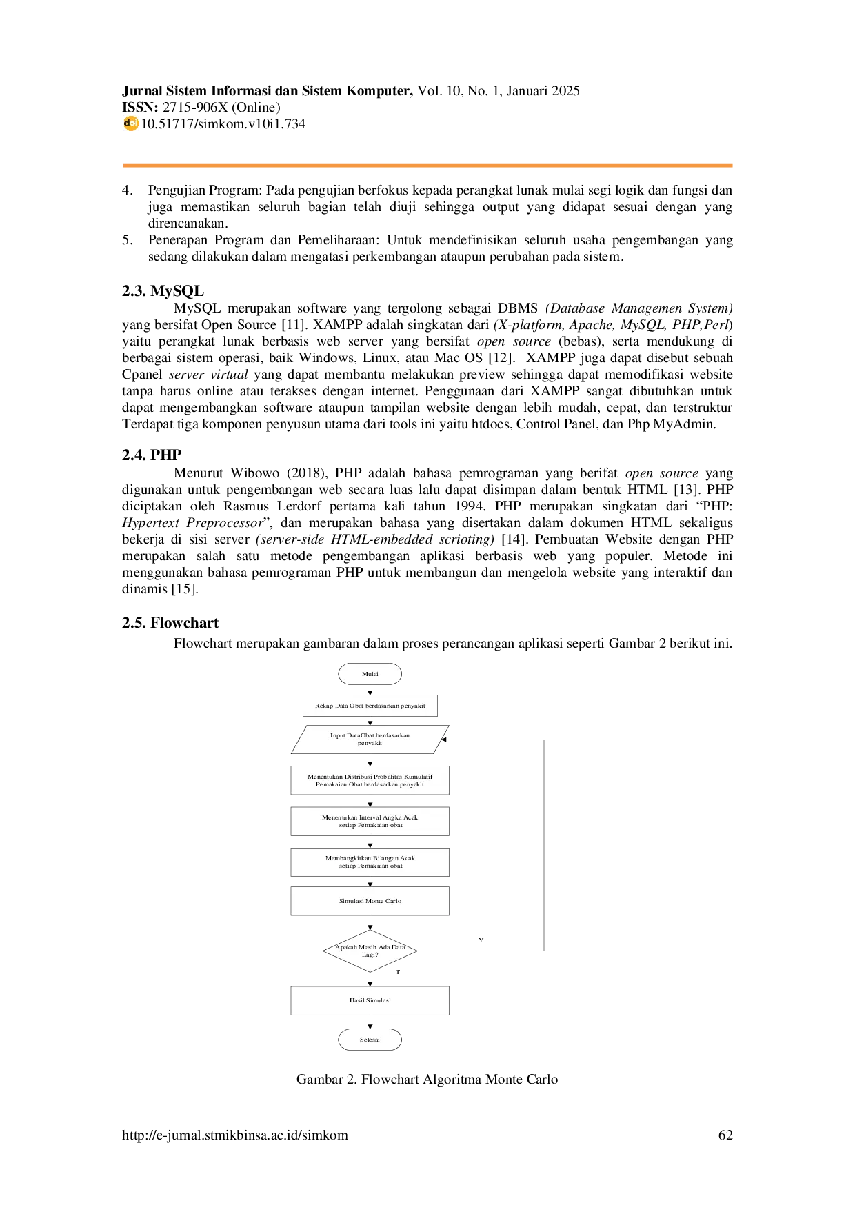 JURIS APLIKASI SIMULASI PREDIKSI PEMAKAIAN OBAT KRONIS DENGAN METODE MONTE CARLO