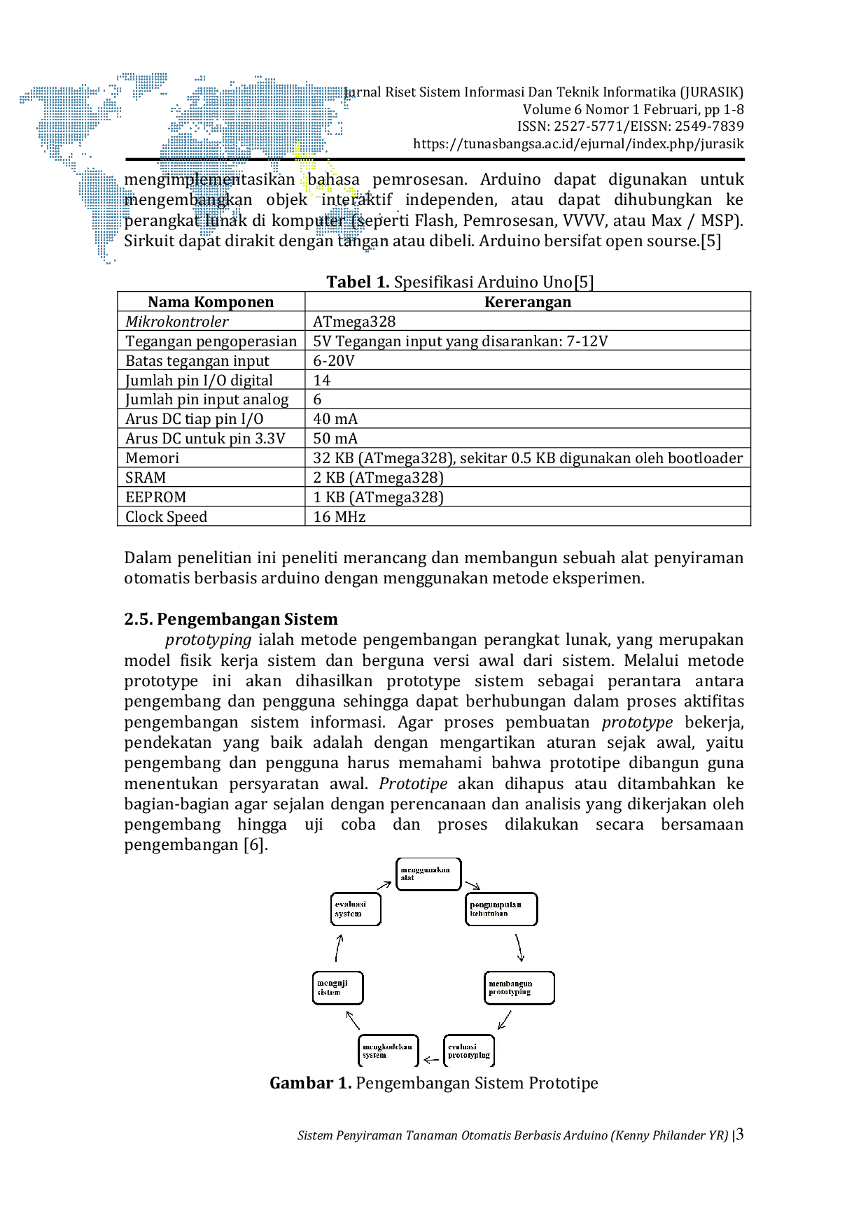JURIS Sistem Penyiraman Tanaman Otomatis Berbasis Arduino