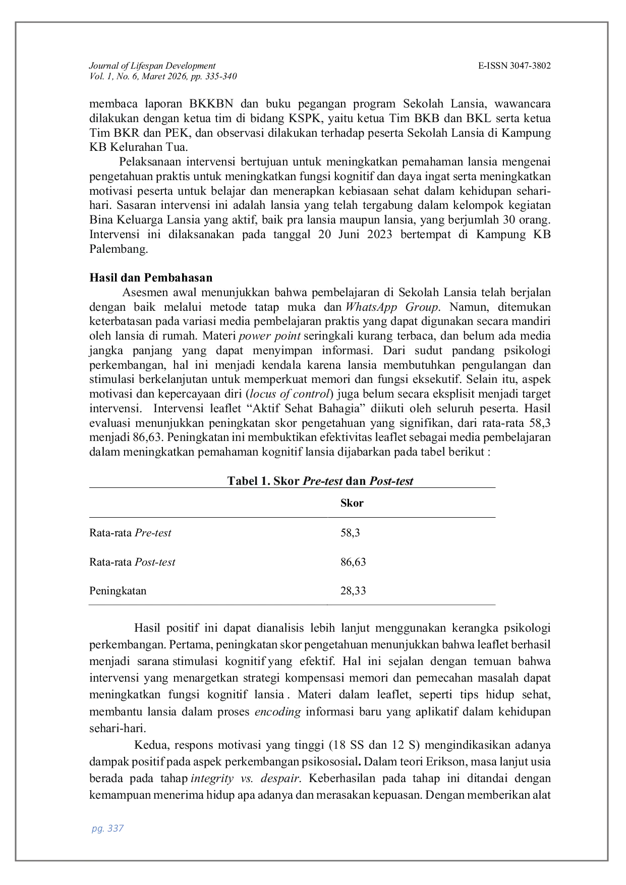 JURIS Aktif Sehat Bahagia Leaflet for The Elderly School Program at BKKBN