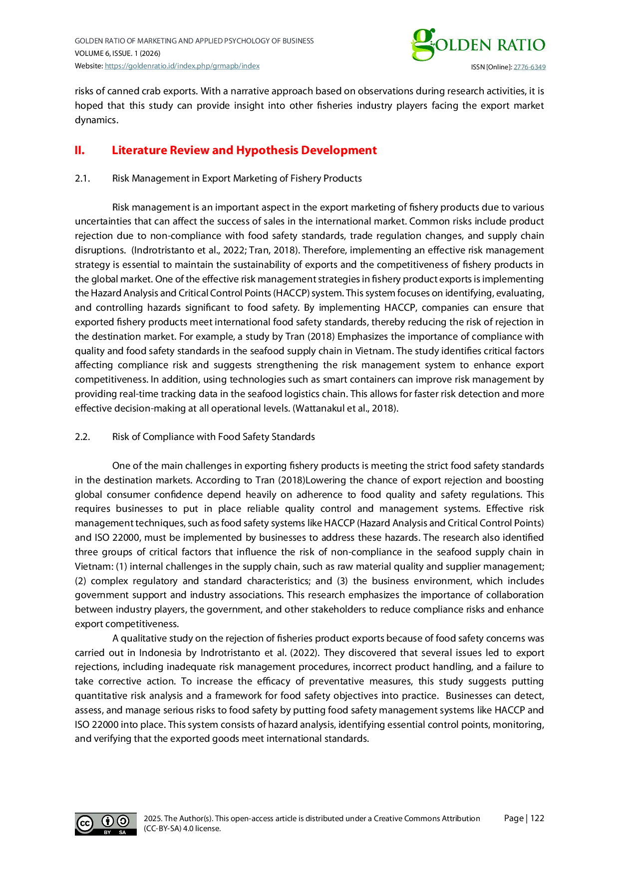 JURIS Breaking into the Global Market Strategies and Challenges of Export Risk Management for Canned Blue Swimming Crab Portunus pelagicus at PT MAP Central Java Indonesia