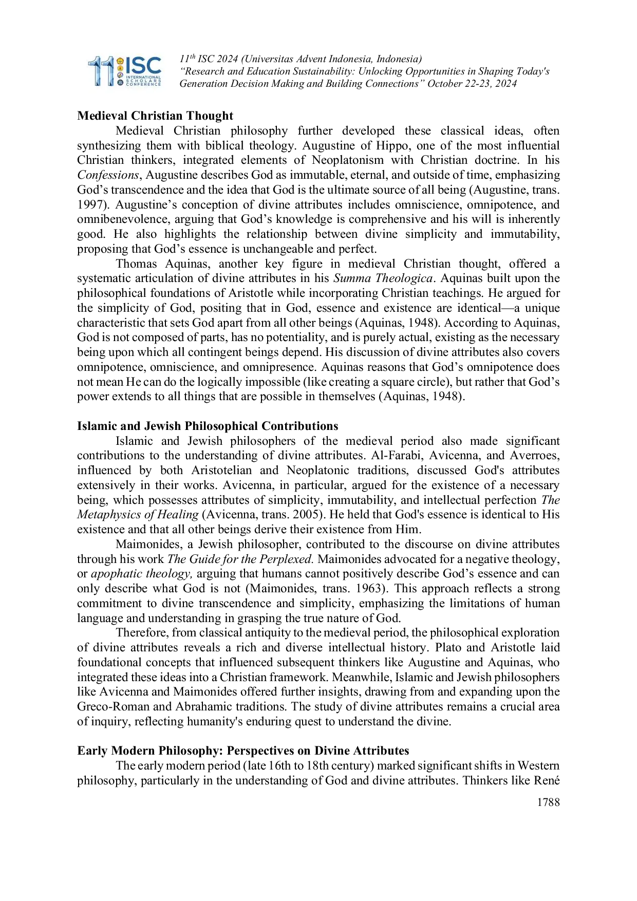 JURIS Exploring Divine Attributes A Philosophical Analysis of God s Nature Across Historical and Contemporary Perspectives