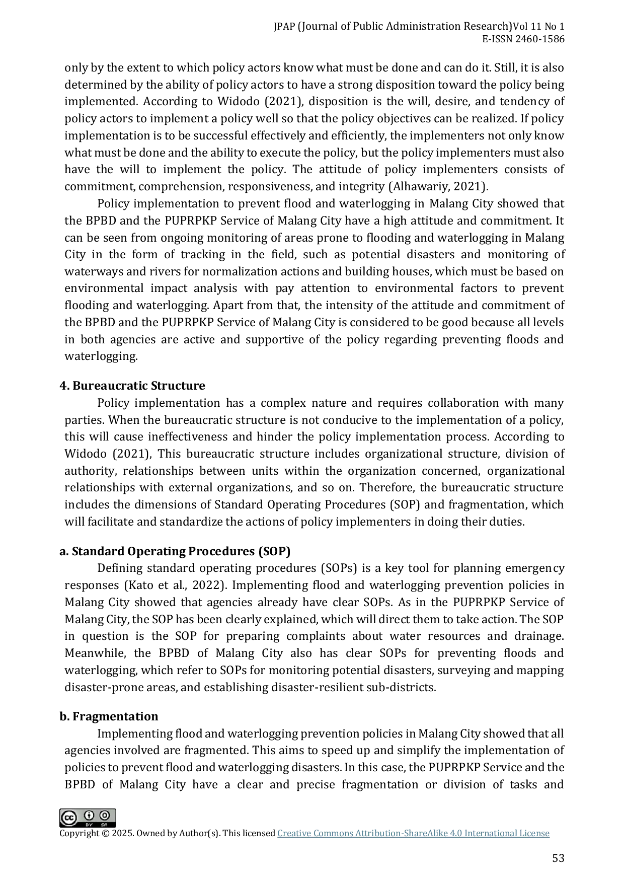 JURIS Pencegahan Banjir Berbasis Manajemen Risiko Bencana di Kota Malang