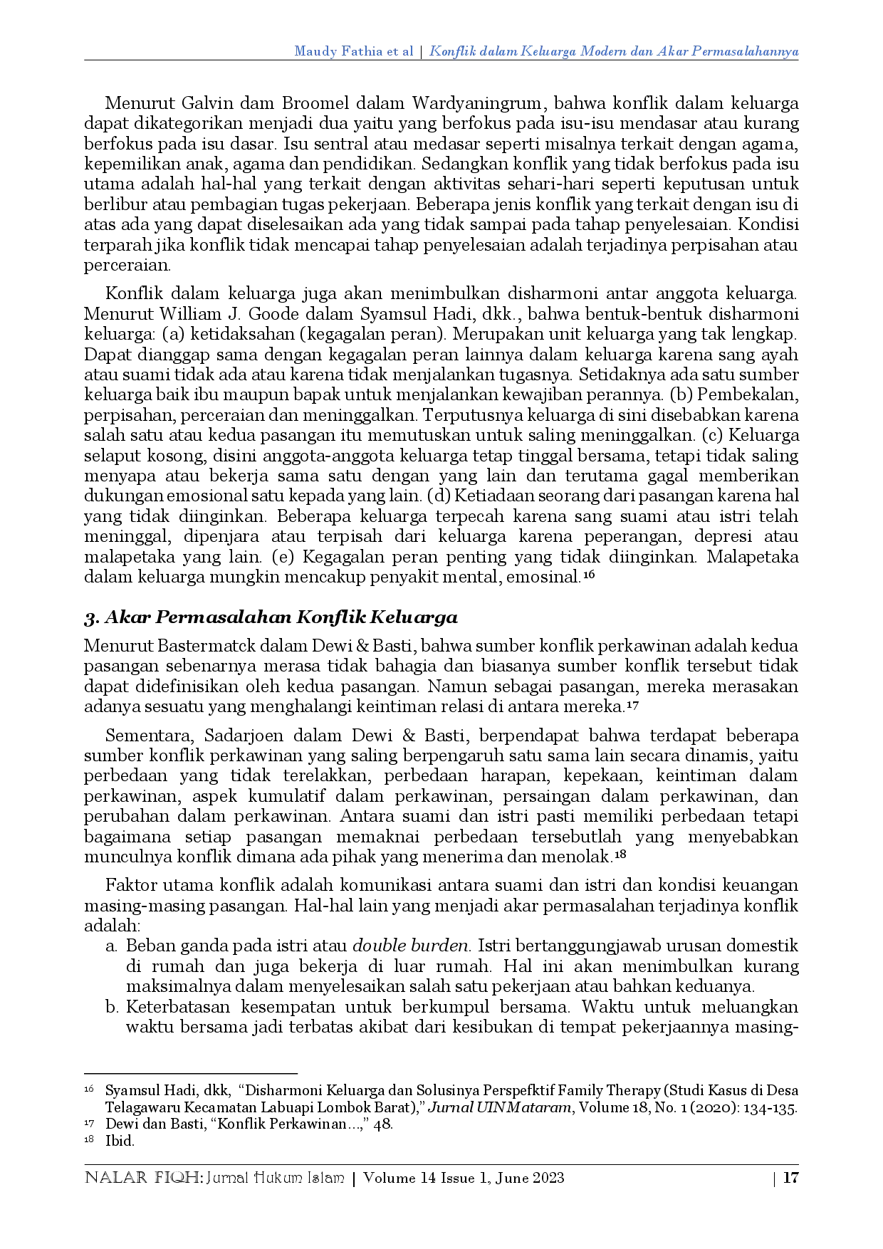 juris Konflik dalam Keluarga Modern dan Akar Permasalahannya