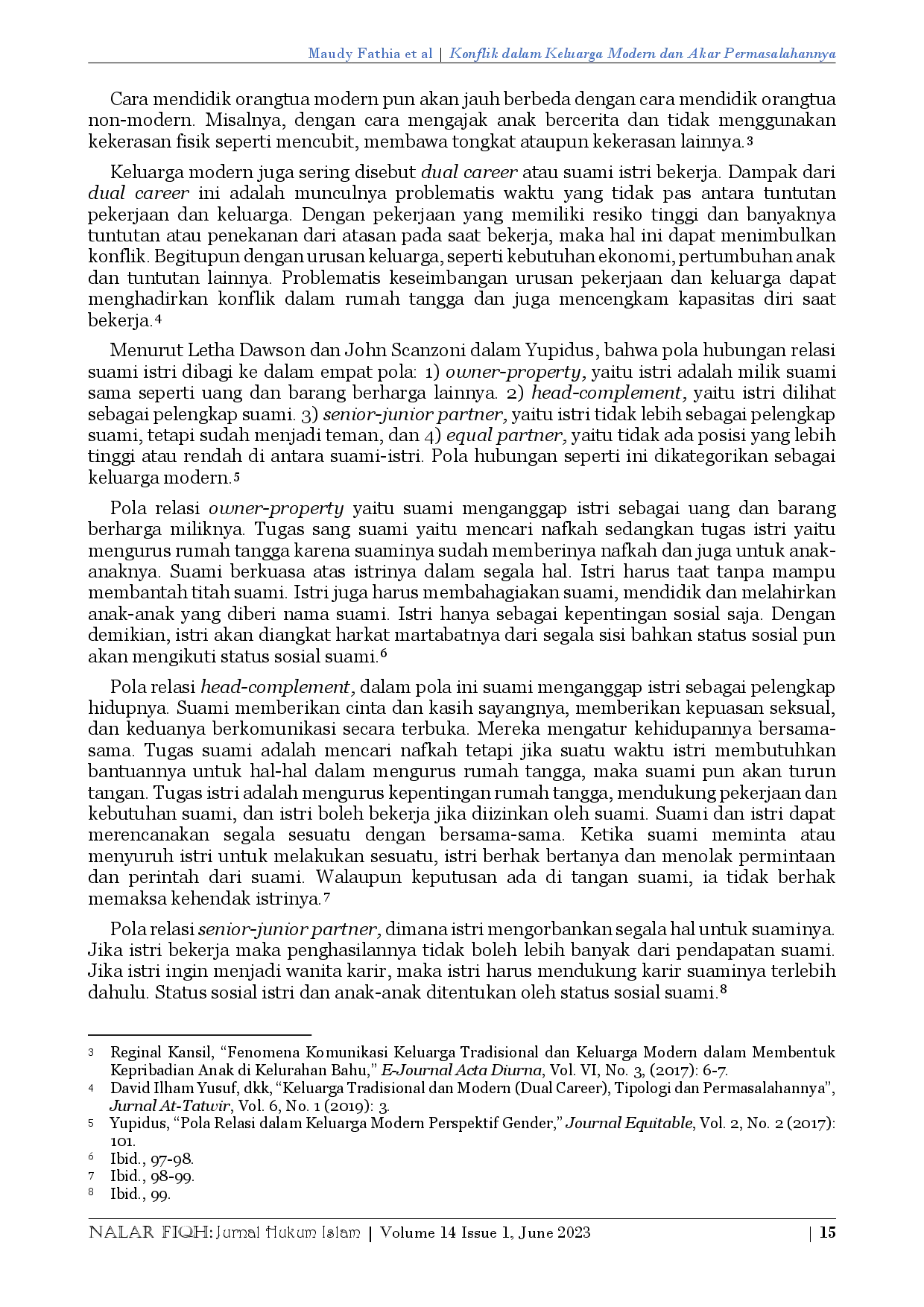 juris Konflik dalam Keluarga Modern dan Akar Permasalahannya