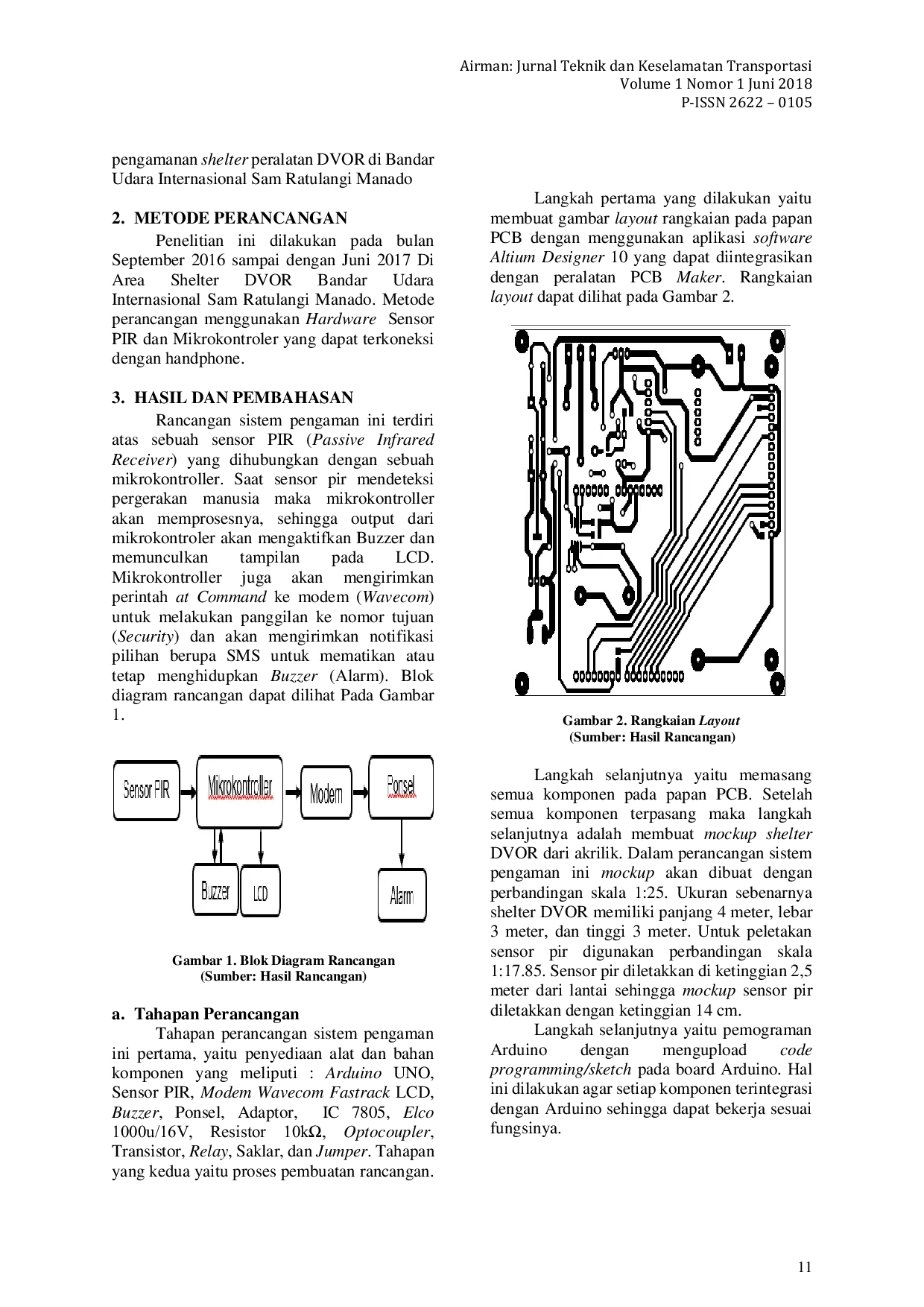 JURIS Design of a DVOR Shelter Security System at Sam Ratulangi International Airport Manado