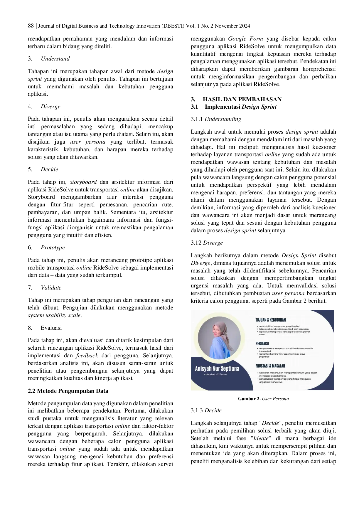 JURIS Designing a Mobile Application Prototype Ridesolve to Improve Student Transportation Access Using the Design Sprint Method