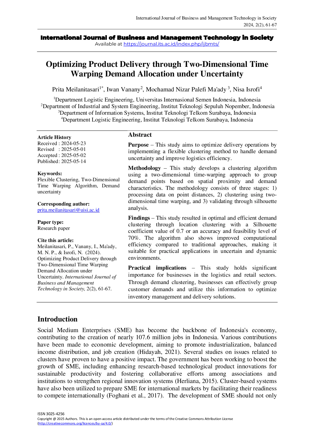 JURIS Optimizing Product Delivery through Two Dimensional Time Warping Demand Allocation under Uncertainty