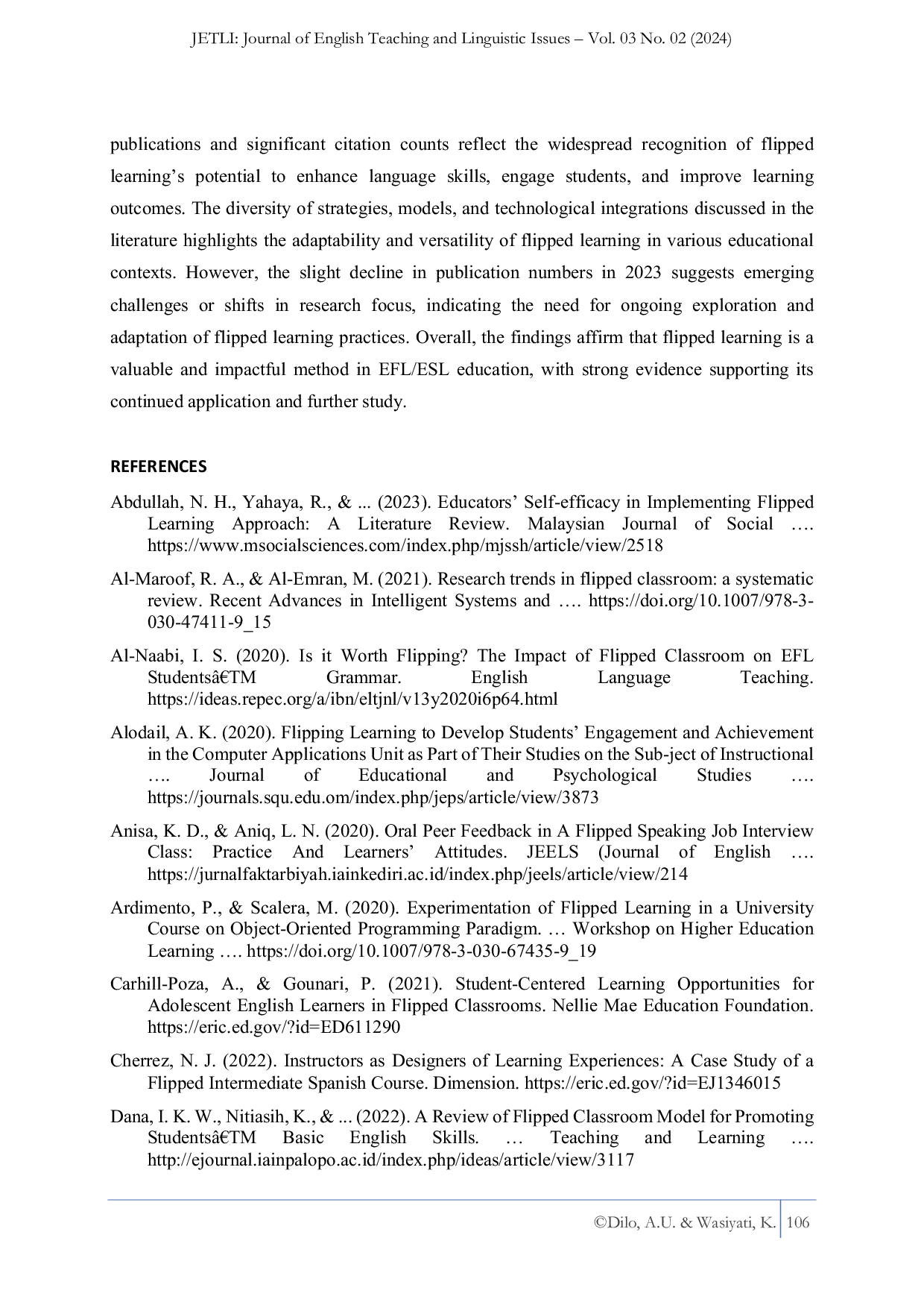 JURIS Unpacking the Research Trends in Flipped Learning through a Bibliometric Lens