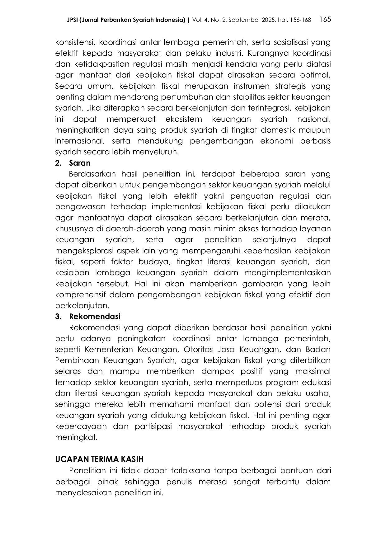 JURIS Dampak Kebijakan Fiskal Terhadap Sektor Keuangan Syariah