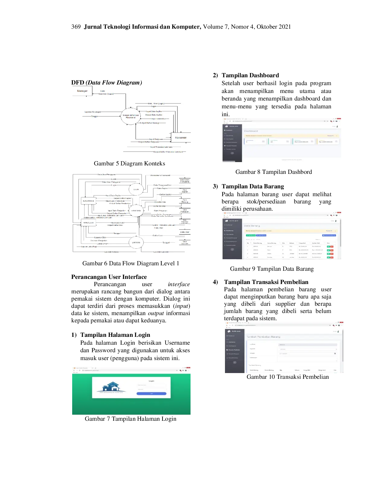 JURIS Rancang Bangun Sistem Informasi Akuntansi Berbasis Website Studi Kasus Pada Ud Putri Jaya