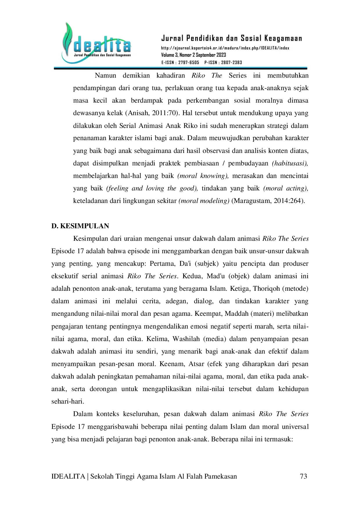 JURIS Pesan Dakwah Riko The Series