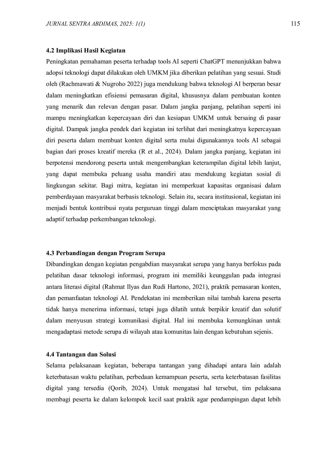 JURIS Literasi Digital MENINGKATKAN LITERASI DIGITAL UMKM DENGAN PELATIHAN COPYWRITING SEBAGAI SOLUSI PEMASARAN KREATIF