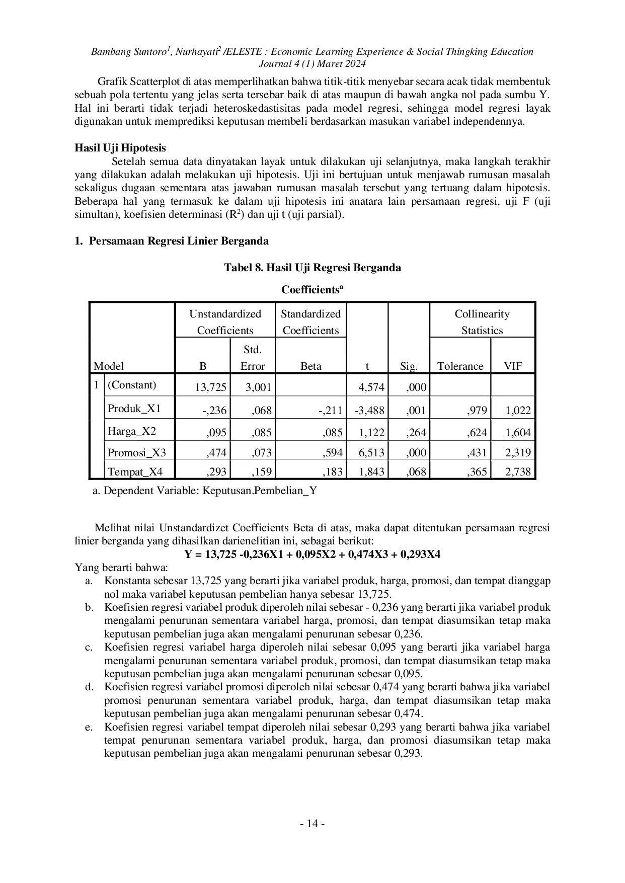 JURIS Pengaruh Bauran Pemasaran Terhadap Keputusan Pembelian Tabungan Emas Di Pt Pegadaian Cabang Rengasdengklok