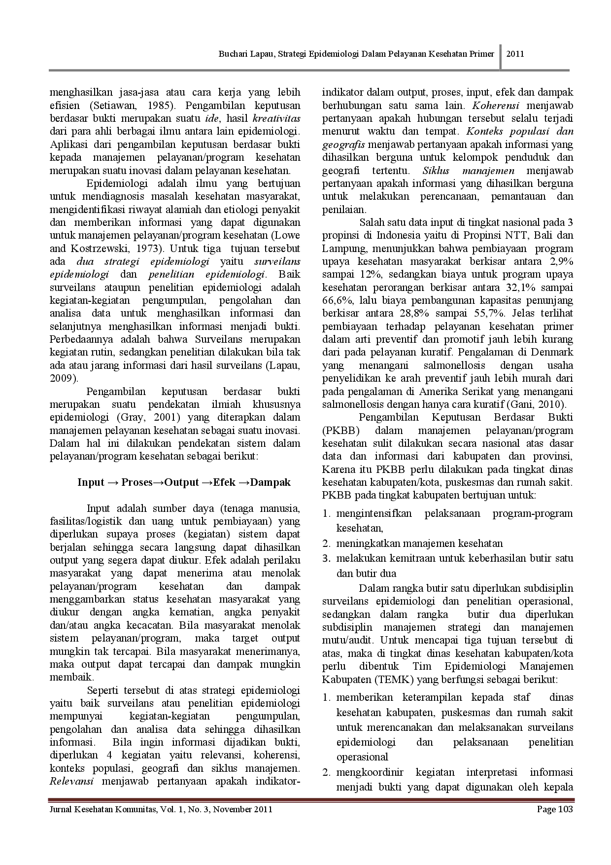juris Strategi Epidemiologi Dalam Pelayanan Kesehatan Primer