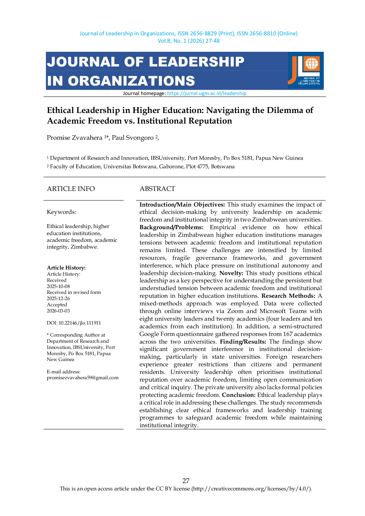 JURIS Ethical Leadership in Higher Education Navigating the Dilemma of Academic Freedom vs Institutional Reputation