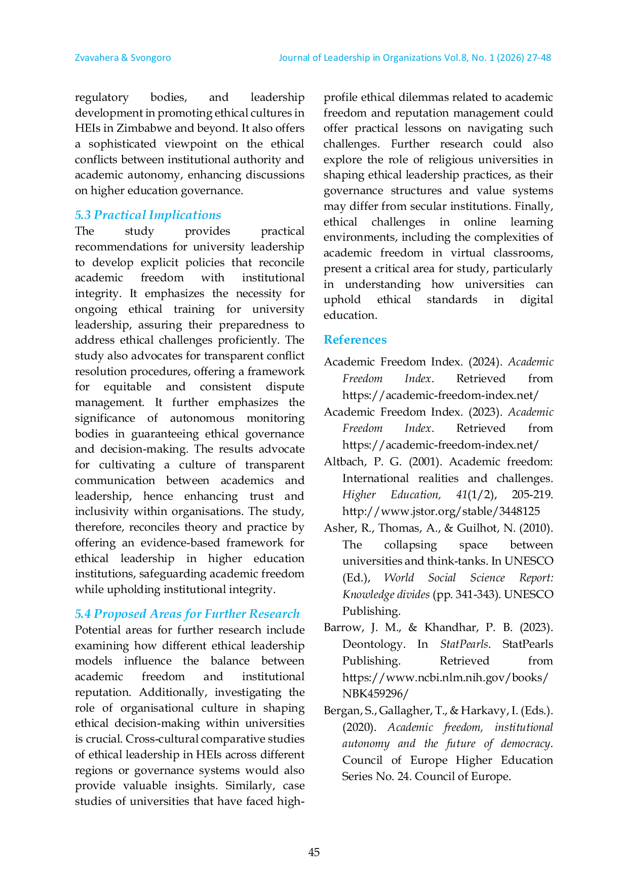 JURIS Ethical Leadership in Higher Education Navigating the Dilemma of Academic Freedom vs Institutional Reputation