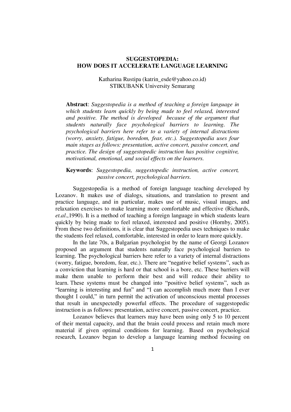 JURIS Suggestopedia How Does It Accelerate Language Learning