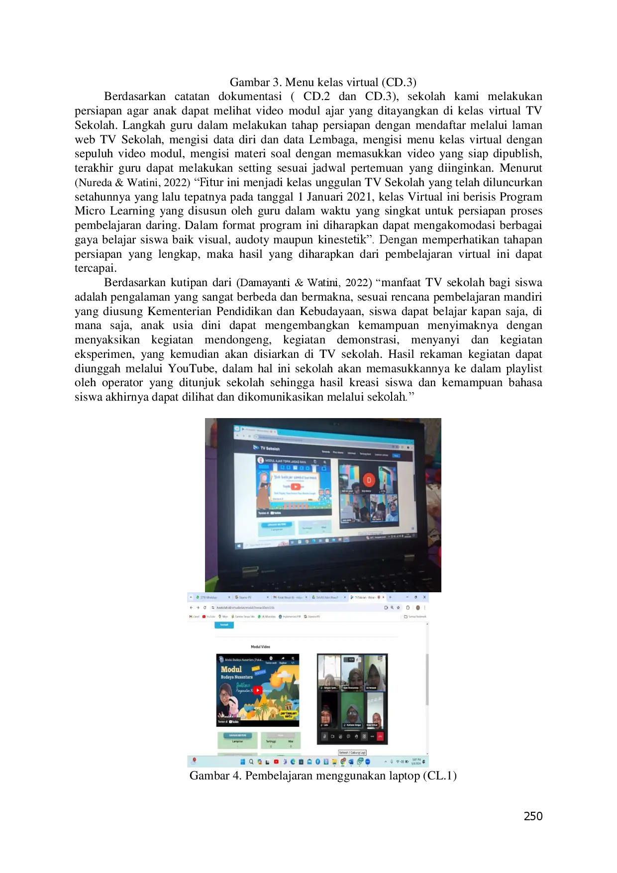 juris Implementasi Kelas Virtual TV Sekolah Untuk Mata Kuliah Media Pembelajaran Digital Program Magister PAUD