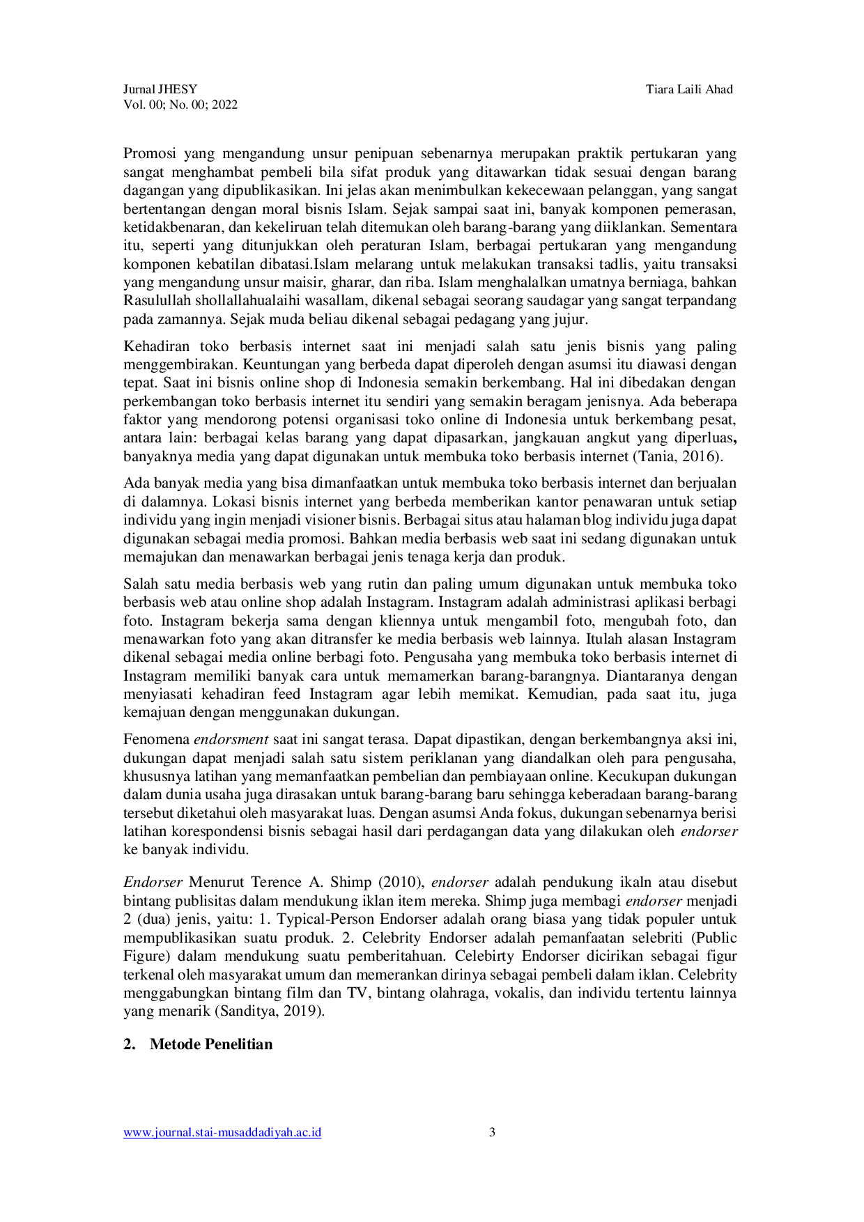 JURIS Analisis Hukum Islam tentang Akad Endorsement