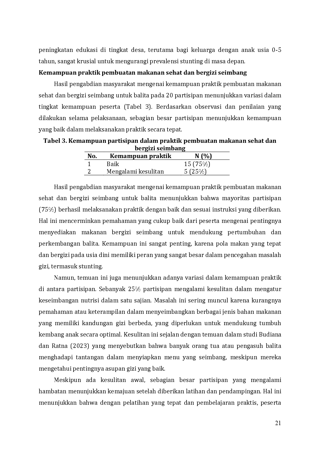 juris Implementasi Pendekatan Holistik untuk Penanggulangan Stunting di Desa Krajan Kecamatan Gatak Kabupaten Sukoharjo