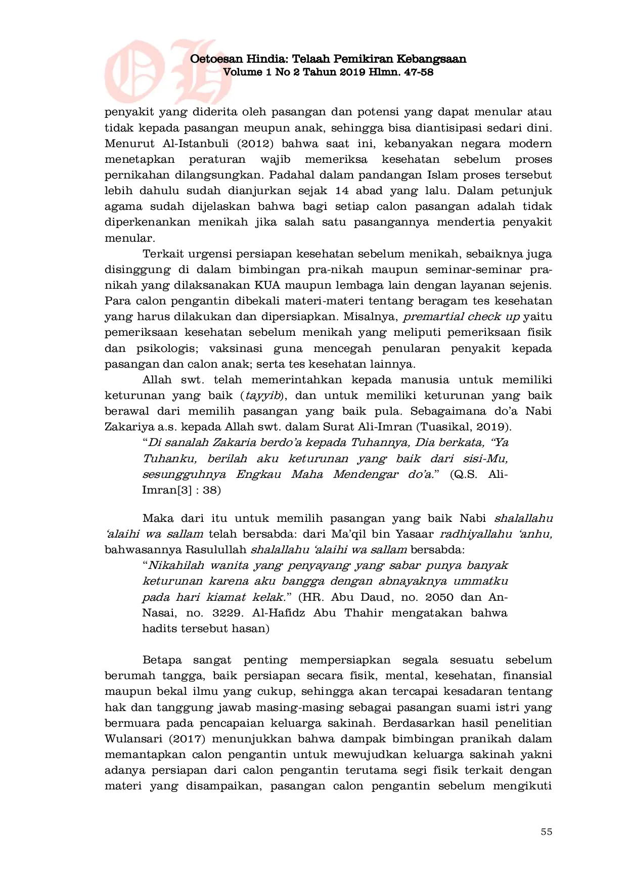 JURIS Mewujudkan keluarga sakinah melalui bimbingan pra nikah