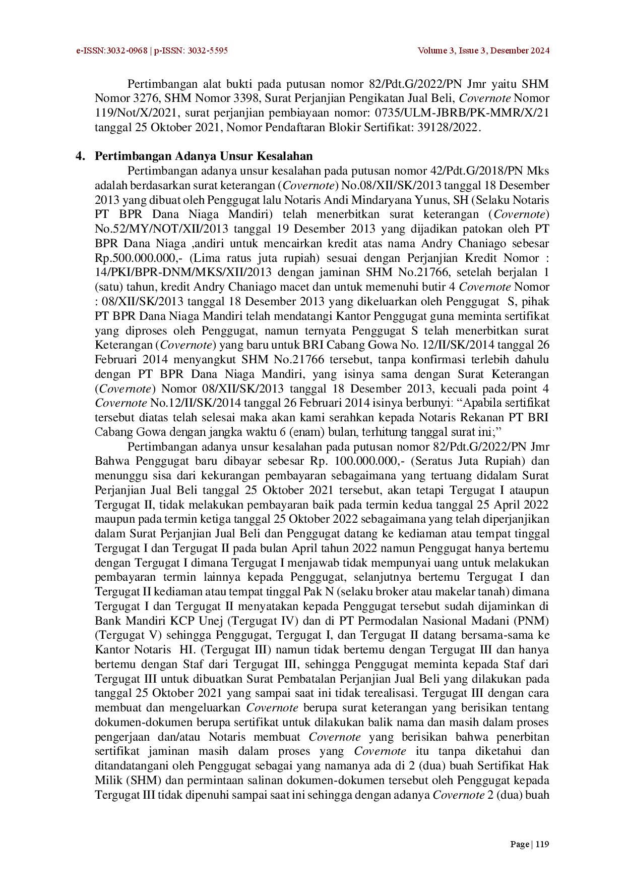 juris Pertanggungjawaban Hukum Notaris Atas Penerbitan Covernote