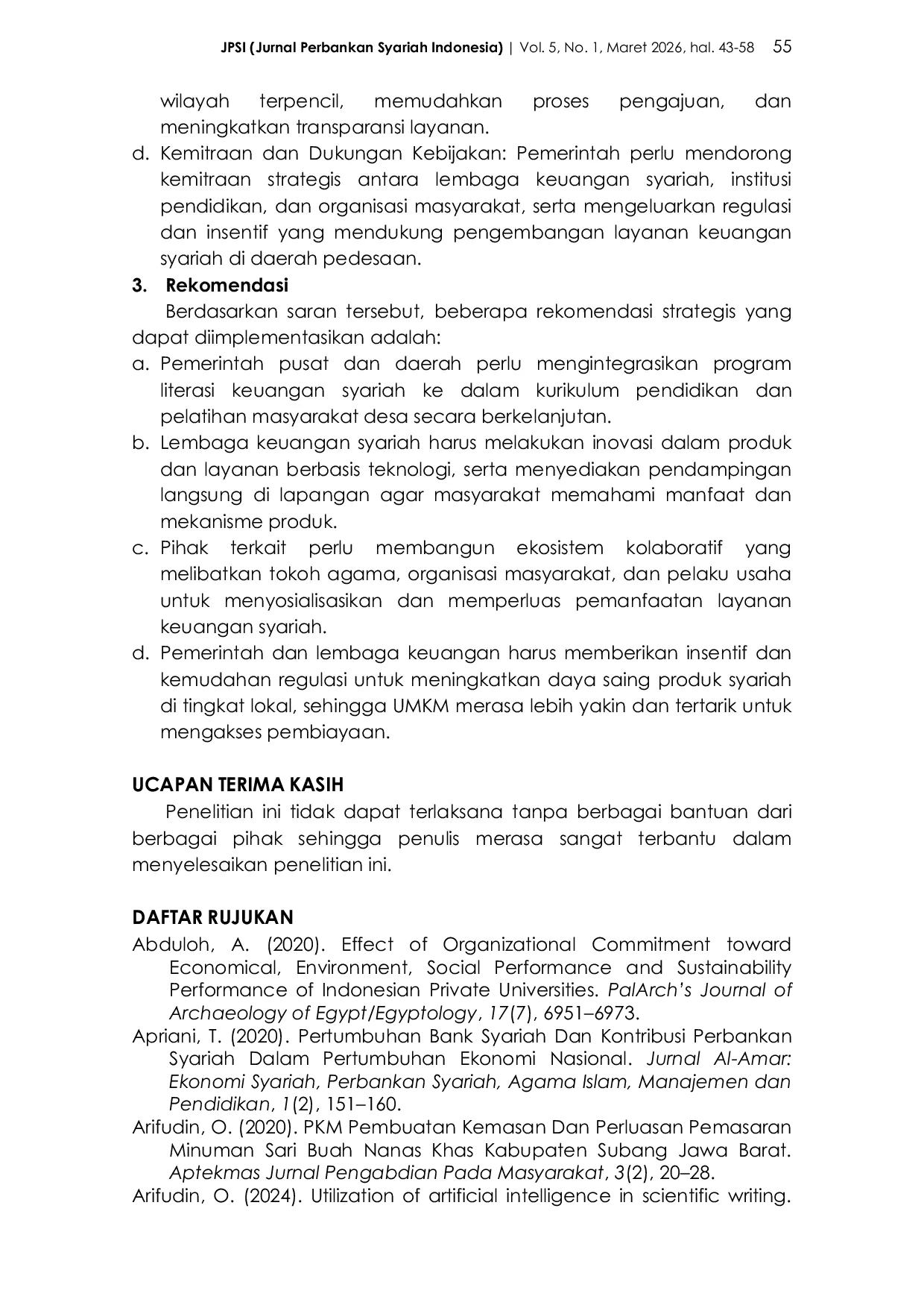 JURIS Strategi Peningkatan Akses Pembiayaan Syariah Untuk Umkm Di Daerah Pedesaan