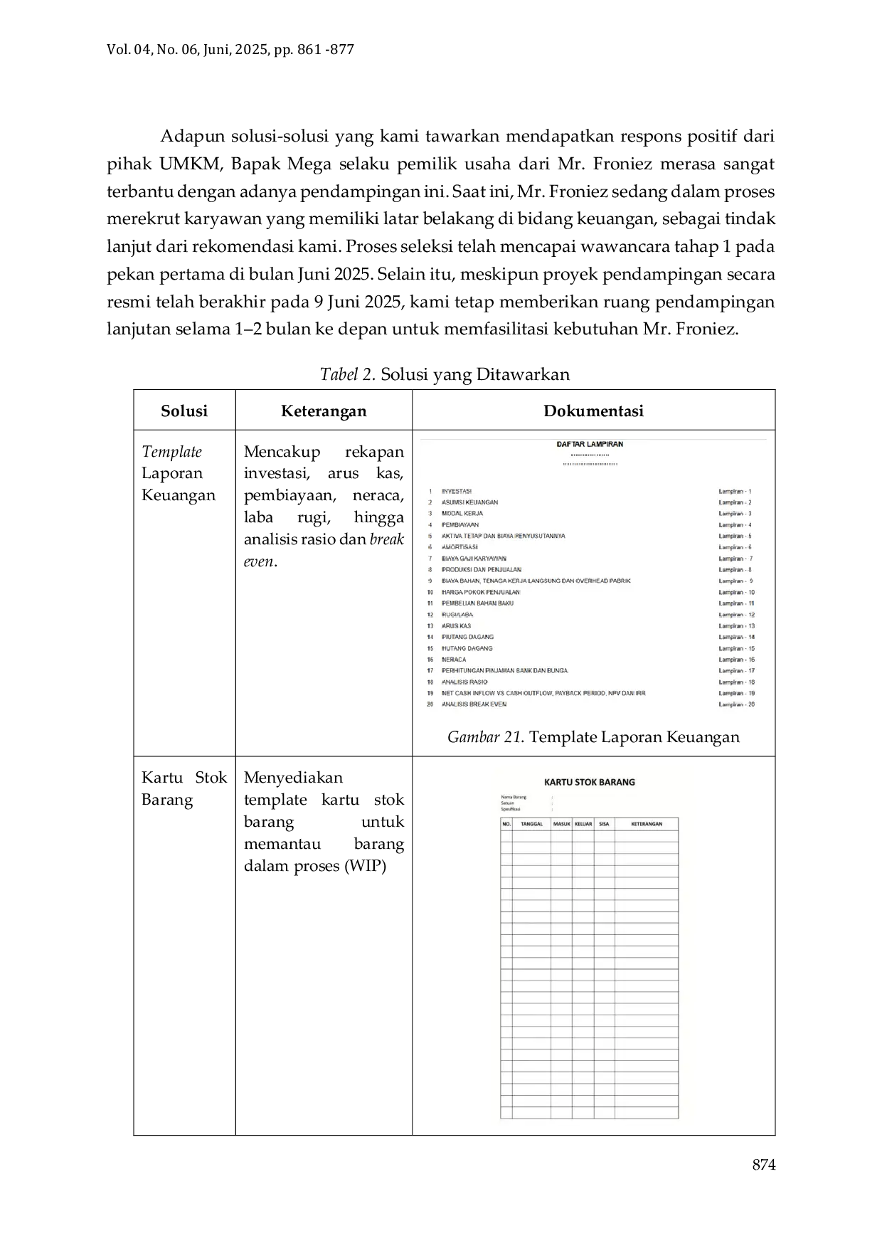 JURIS Optimalisasi Pencatatan Keuangan dan Manajemen Persediaan UMKM Mr Froniez Melalui Modul Terintegrasi