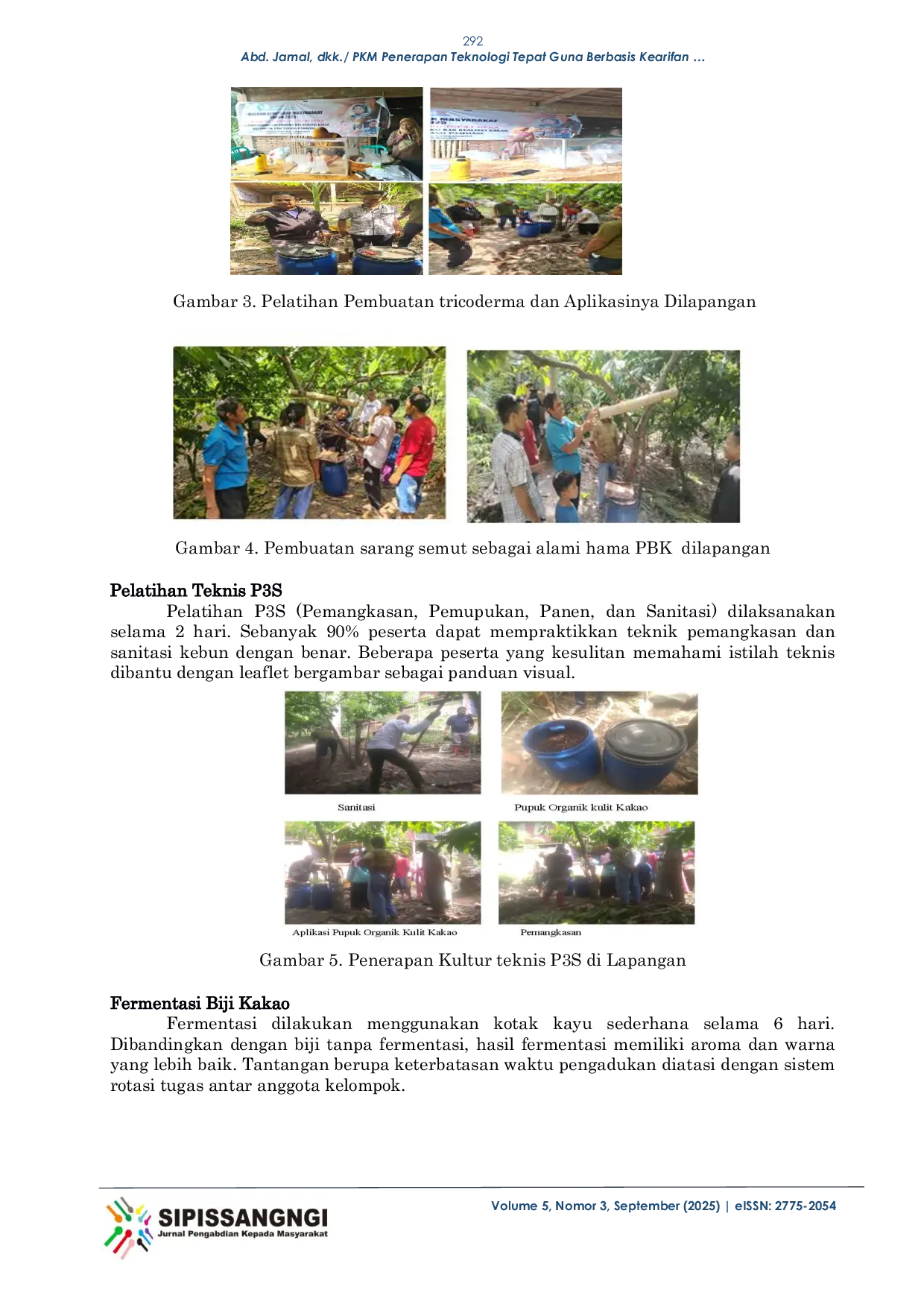 JURIS PkM PENERAPAN TEKNOLOGI TEPAT GUNA BERBASIS KEARIFAN LOKAL UNTUK MENGEMBALIKAN MASA KEJAYAAN KAKAO DI DESA PADANG TIMUR KABUPATEN POLEWALI MANDAR